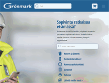 Tablet Screenshot of gronmark.fi